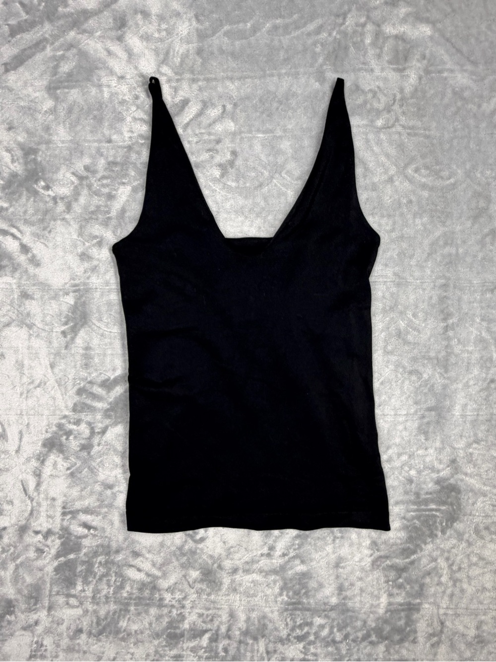 Intimately Free People  Black Compression V-Neck Slim Tank Top